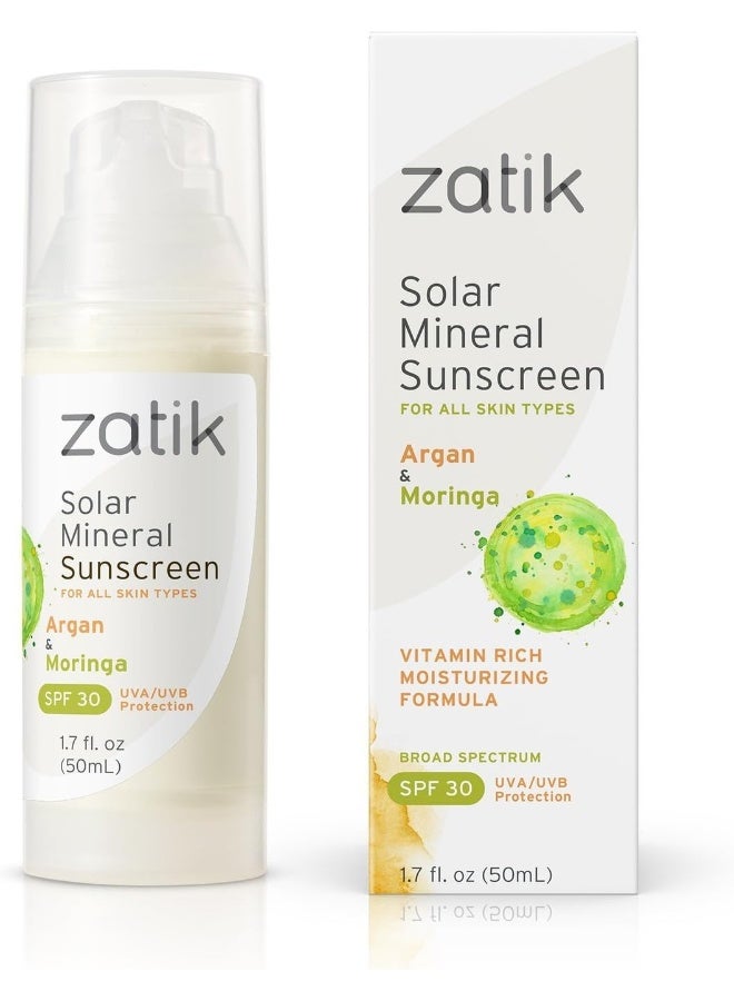zatik Naturals - Solar Mineral Sunscreen With Argan And Moringa - Image 1